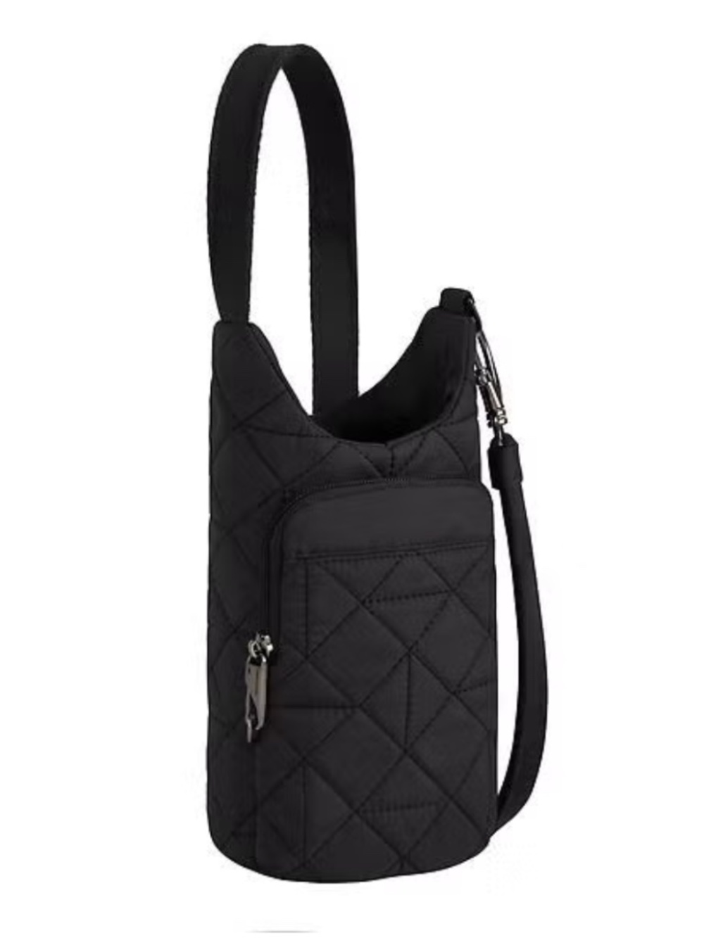 Travelon Anti-Theft Boho Insulated Water Bottle Tote in Black